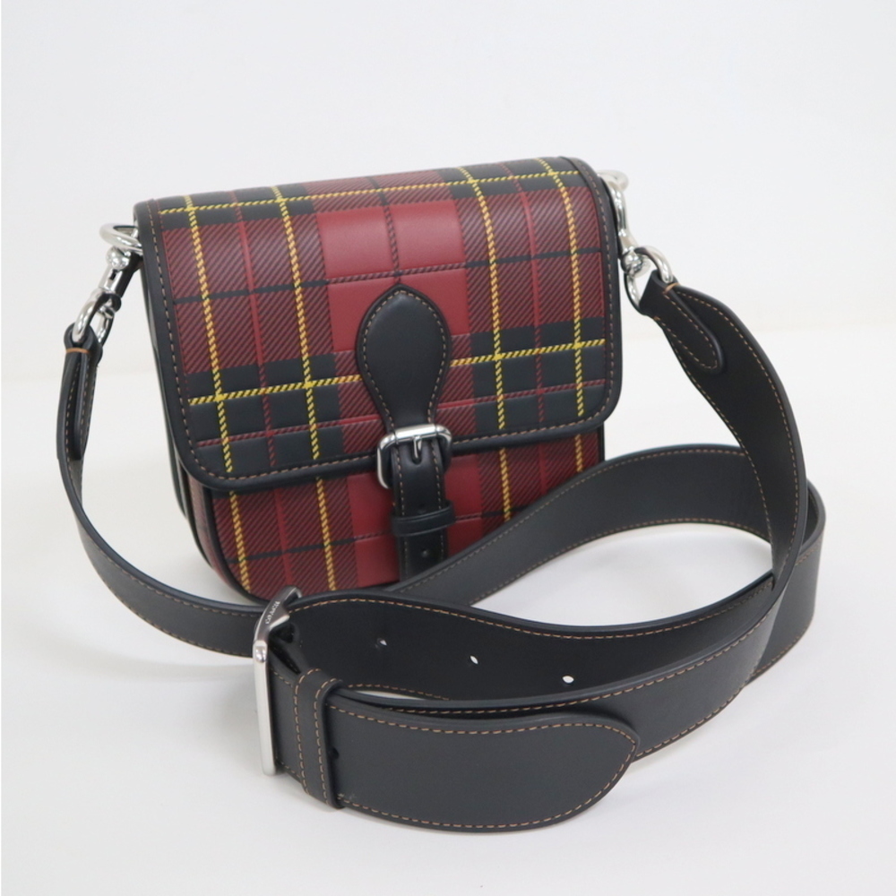Coach Frankie Shoulder Bag Blood Print Red